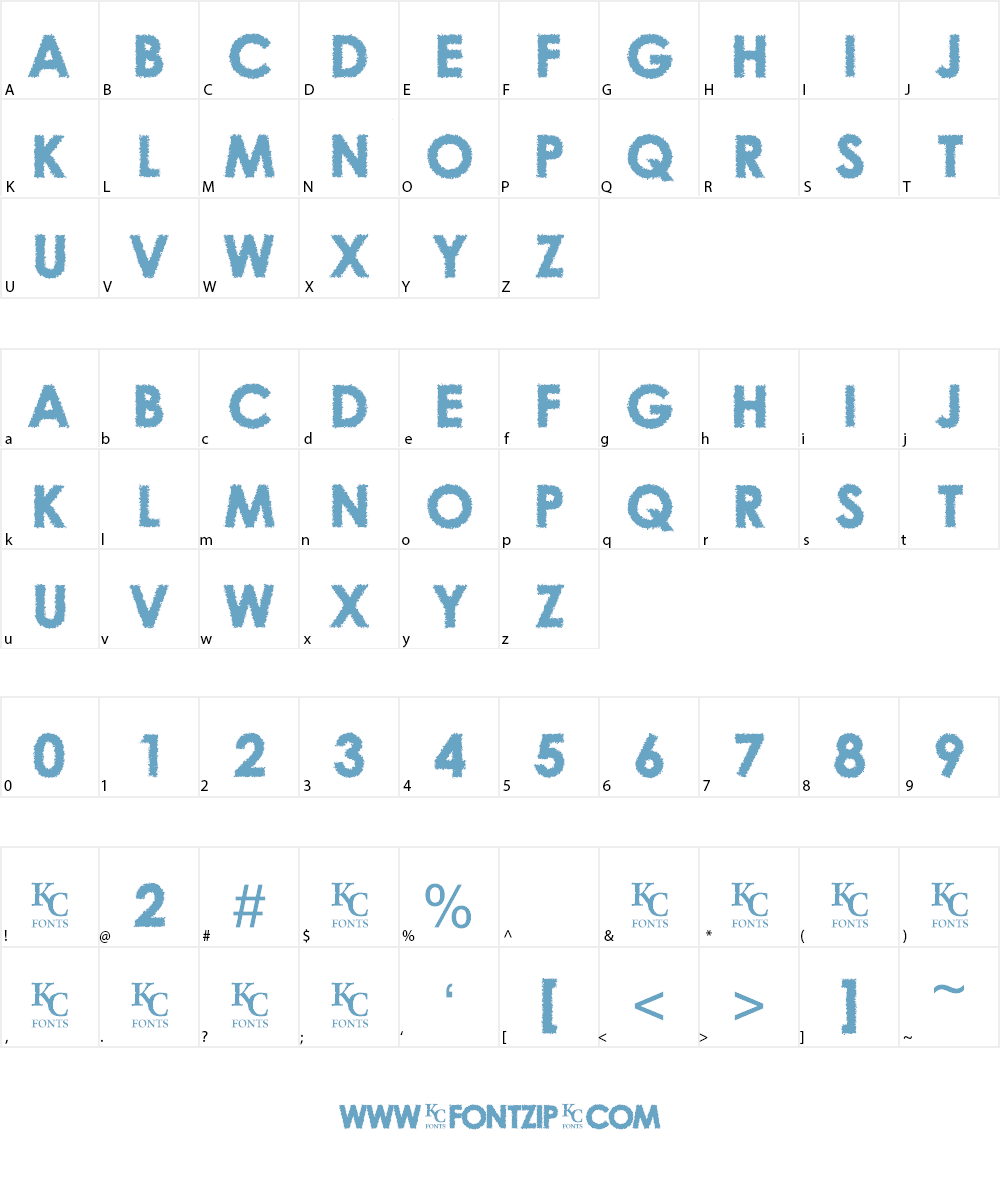 Overcast Skies Font Character
